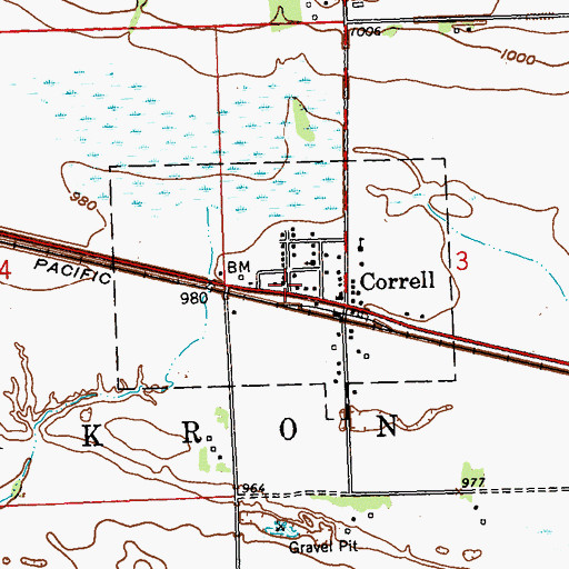 Topographic Map of Grace Lutheran Church, MN