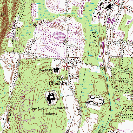 Topographic Map of Doolittle School, CT