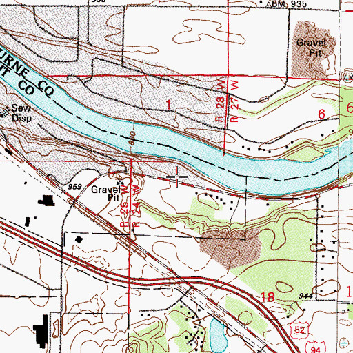 Topographic Map of A Glorious Church, MN