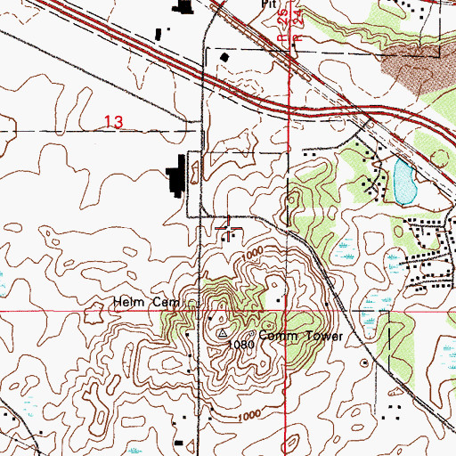 Topographic Map of Community United Methodist Church, MN