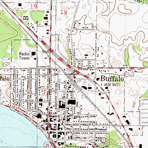 Topographic Map of Soo Line Depot, MN
