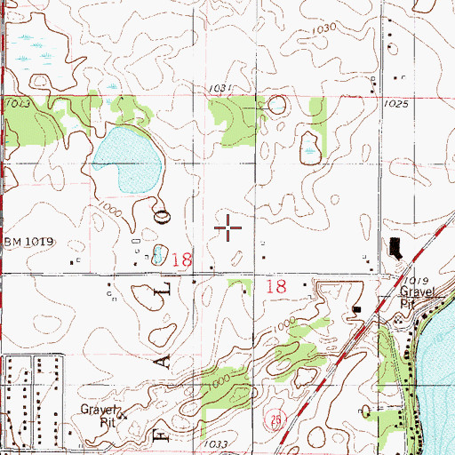 Topographic Map of Saint Francis Xavier School, MN