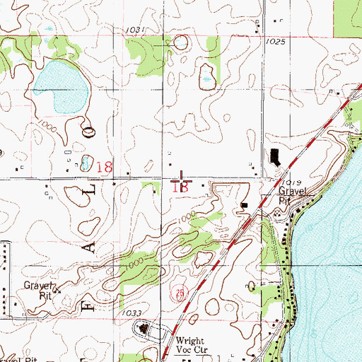 Topographic Map of Reorganized Church of Jesus Christ of Latter Day Saints, MN