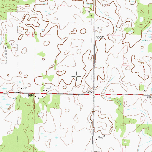 Topographic Map of Buffalo High School, MN