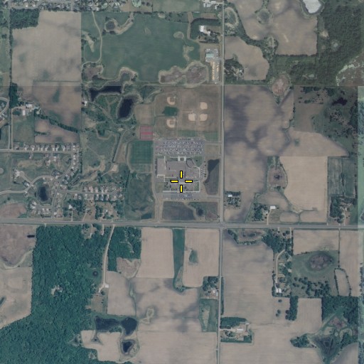 Aerial/Satellite Image of Buffalo High School, MN