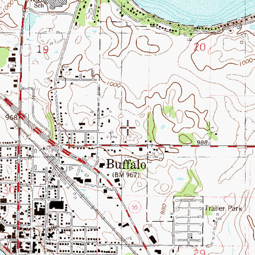Topographic Map of Tatanka Elementary School, MN