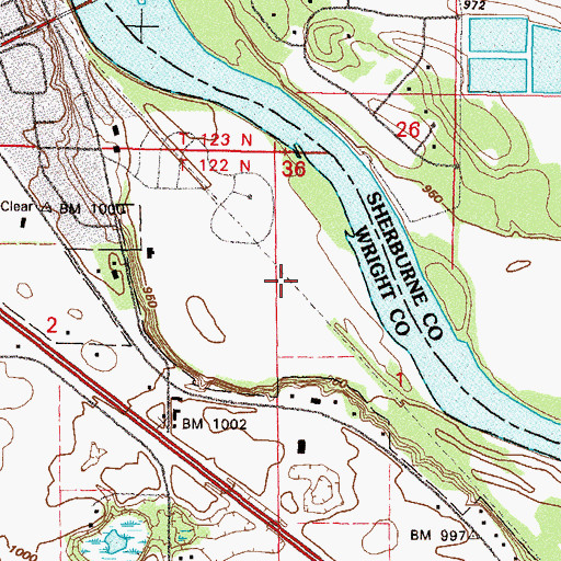 Topographic Map of Eagle Trace Golf Course, MN