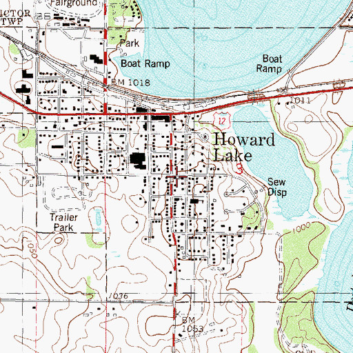 Topographic Map of Blessed Hope Church, MN