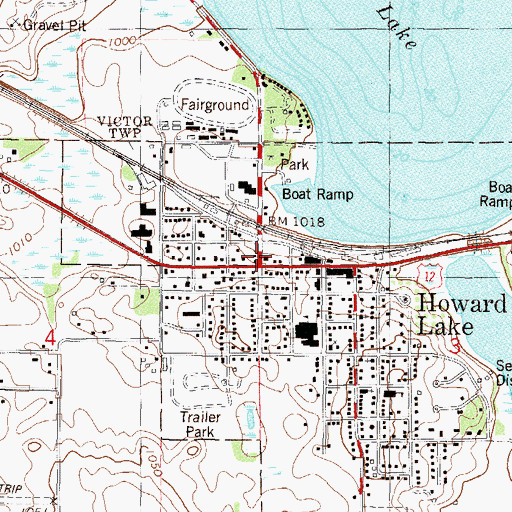 Topographic Map of Good News Church, MN