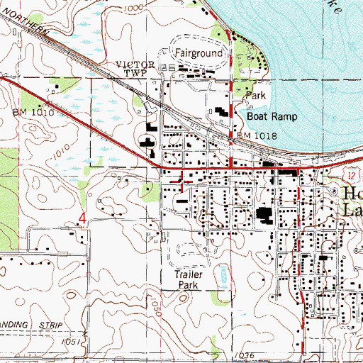 Topographic Map of Saint John's Lutheran Church, MN
