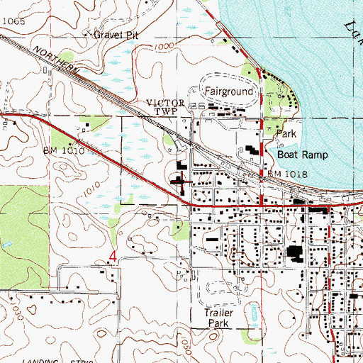 Topographic Map of Howard Lake Good Samaritan Center, MN