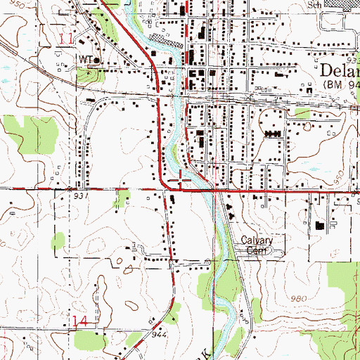 Topographic Map of Southfork Recreational Park, MN