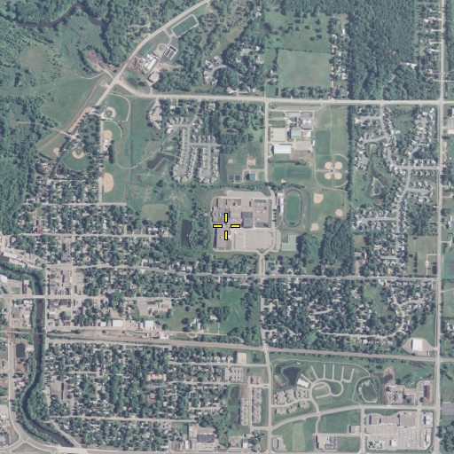 Aerial/Satellite Image of Delano High School, MN