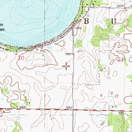 Topographic Map of Spirit of Joy Lutheran Church, MN