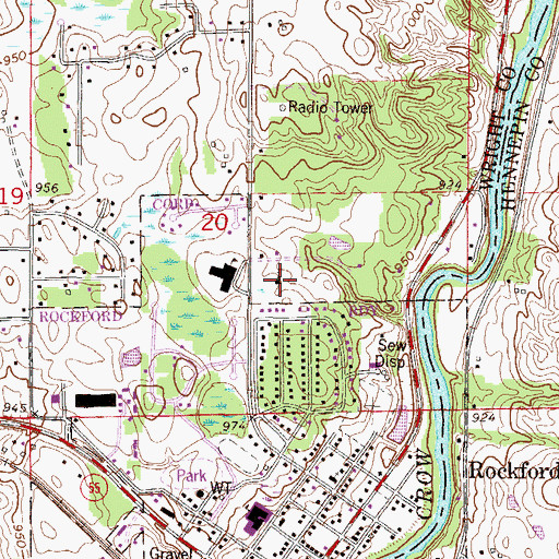 Topographic Map of Rockford Christian and Missionary Church, MN