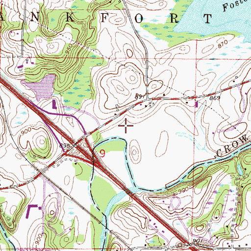 Topographic Map of Fox Hollow Golf Course, MN