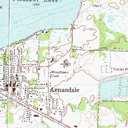 Topographic Map of Bendix Elementary School, MN