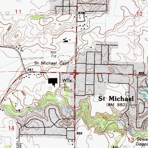 Topographic Map of Good News Alliance Church, MN