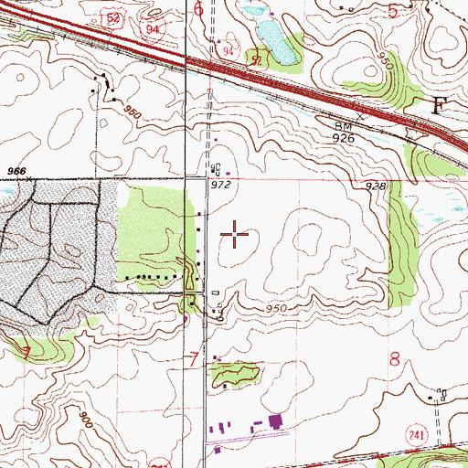 Topographic Map of Saint Michael - Albertville Middle School, MN