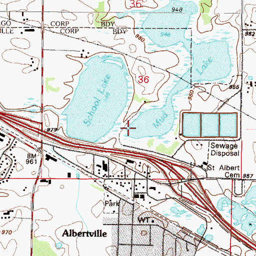 Topographic Map of Life in Christ Lutheran Church, MN