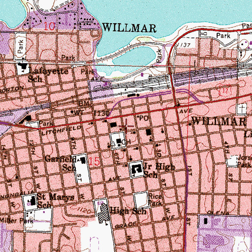 Topographic Map of The Church of Jesus Christ of Latter Day Saints, MN