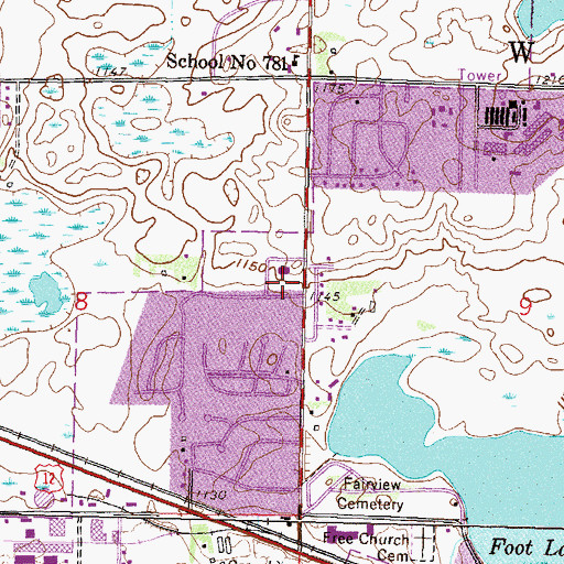 Topographic Map of Triumphant Life Church, MN