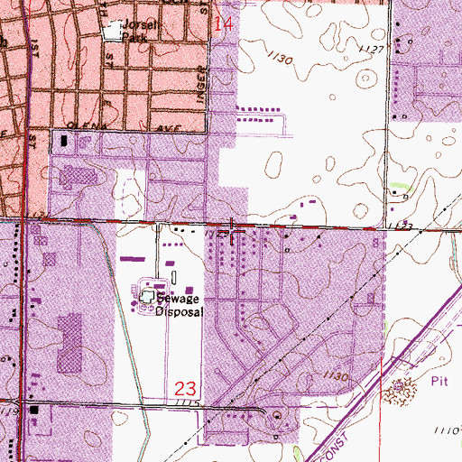 Topographic Map of Pleasant View Nursing Home, MN