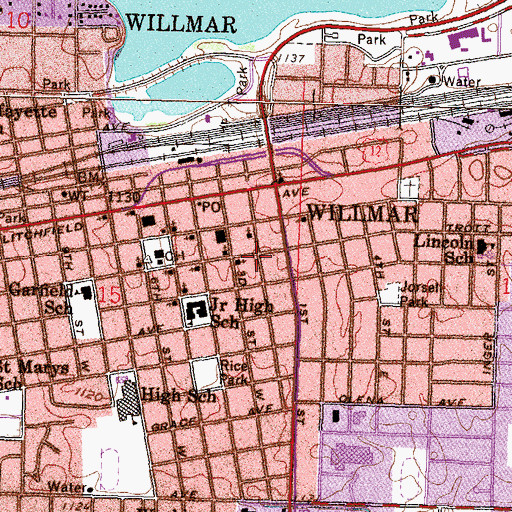 Topographic Map of Family Practice Medical Center, MN