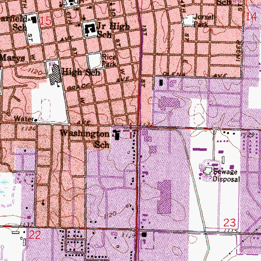 Topographic Map of Affiliated Medical Center at Willmar, MN