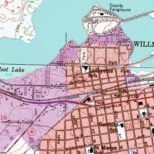 Topographic Map of Canigo Park, MN
