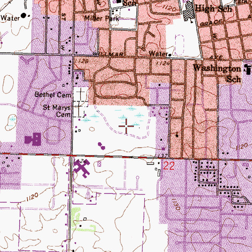 Topographic Map of Ramblewood Park, MN