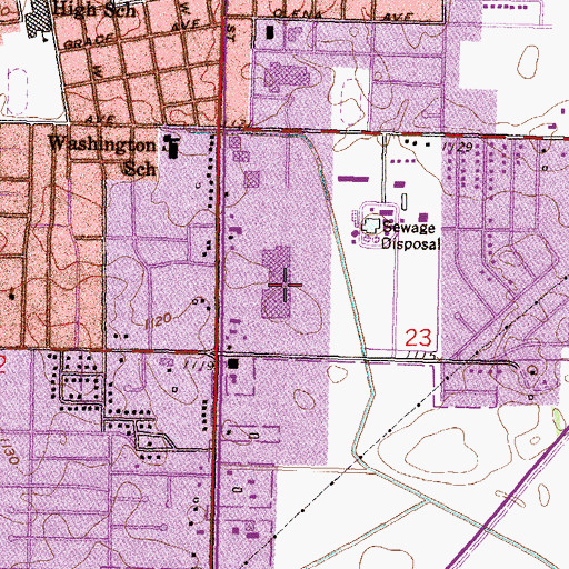 Topographic Map of Kandi Mall, MN