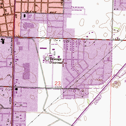 Topographic Map of Pleasant View Park, MN