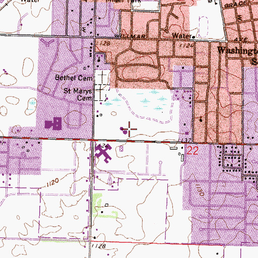 Topographic Map of Community Christian School, MN