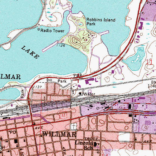 Topographic Map of Sperry Park, MN