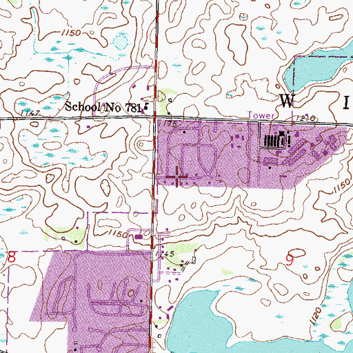 Topographic Map of College View Park, MN