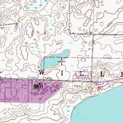 Topographic Map of Oslo Lake, MN