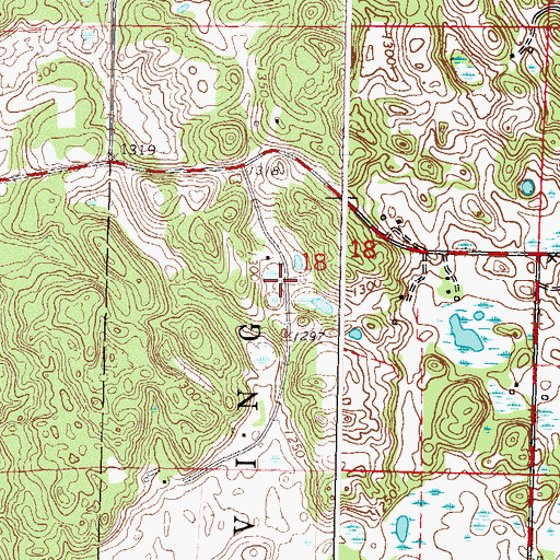 Topographic Map of Harbor Foursquare Gospel Church, MN