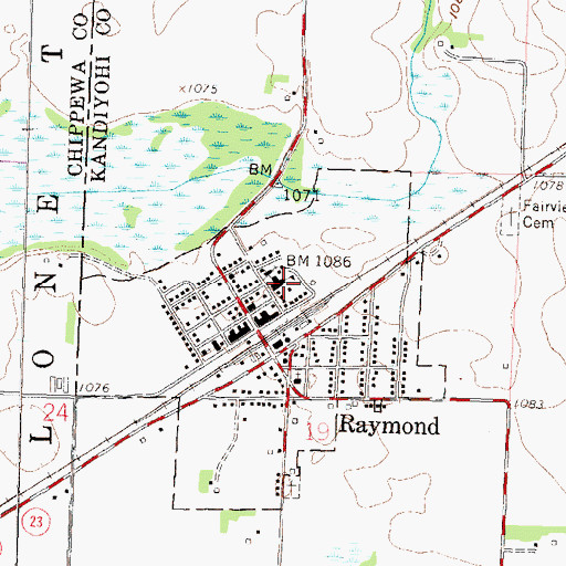 Topographic Map of MacCray Elementary School, MN