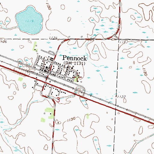 Topographic Map of East Park, MN