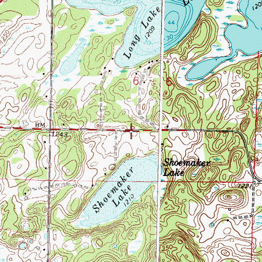 Topographic Map of Hide-Away Campground, MN