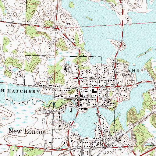 Topographic Map of Evangelical Covenant Church, MN