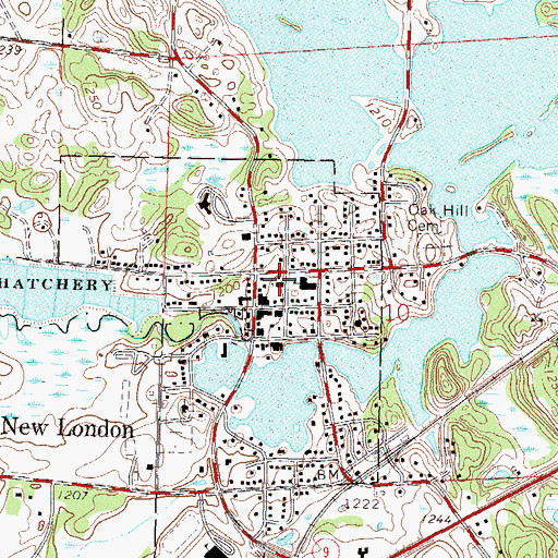 Topographic Map of Shepherd of the Hills Lutheran Church, MN