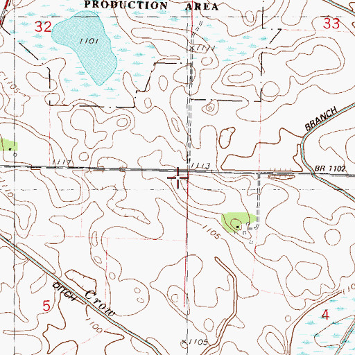 Topographic Map of Early Lake Lillian Community Burial Ground, MN