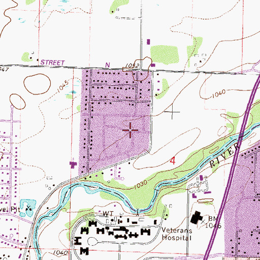 Topographic Map of Shady Oak Mobile Park, MN