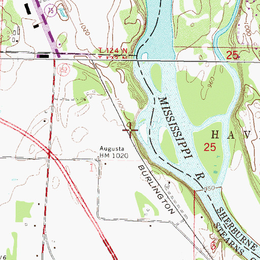 Topographic Map of Edgewater Estates, MN
