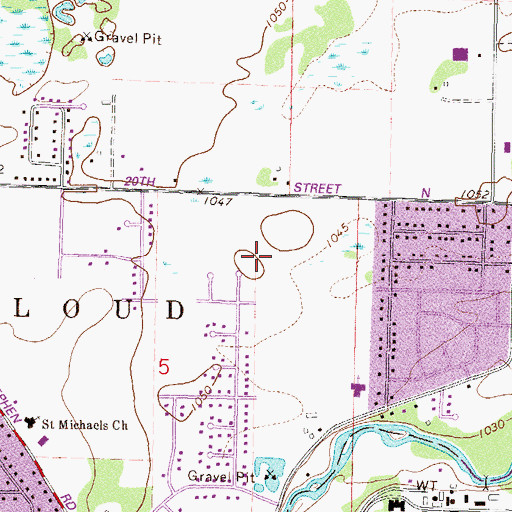 Topographic Map of West River Meadows Park, MN