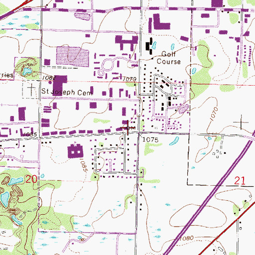 Topographic Map of United Pentecostal Church, MN