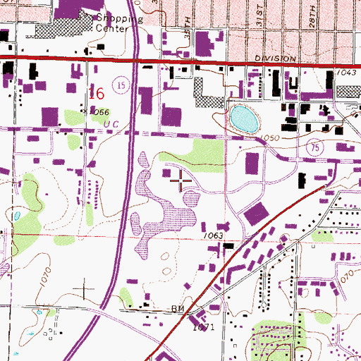 Topographic Map of Heritage Park, MN
