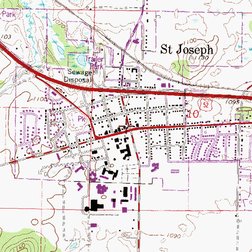 Topographic Map of Redeeming Love Lutheran Church, MN